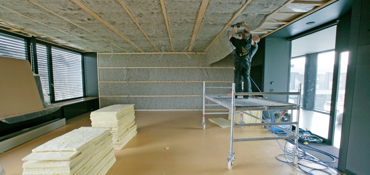 Renovation of Felben school with sheep's wool